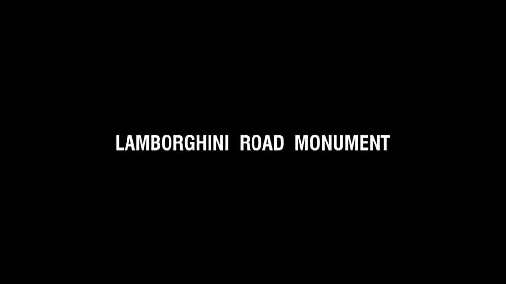 Lamborghini road monument (design competition)